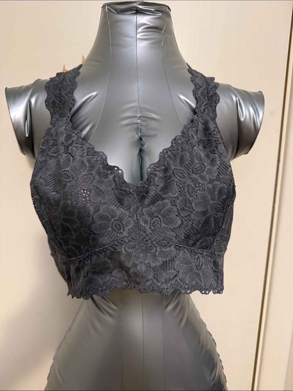 Jezebel Black Floral Lace Bralette
